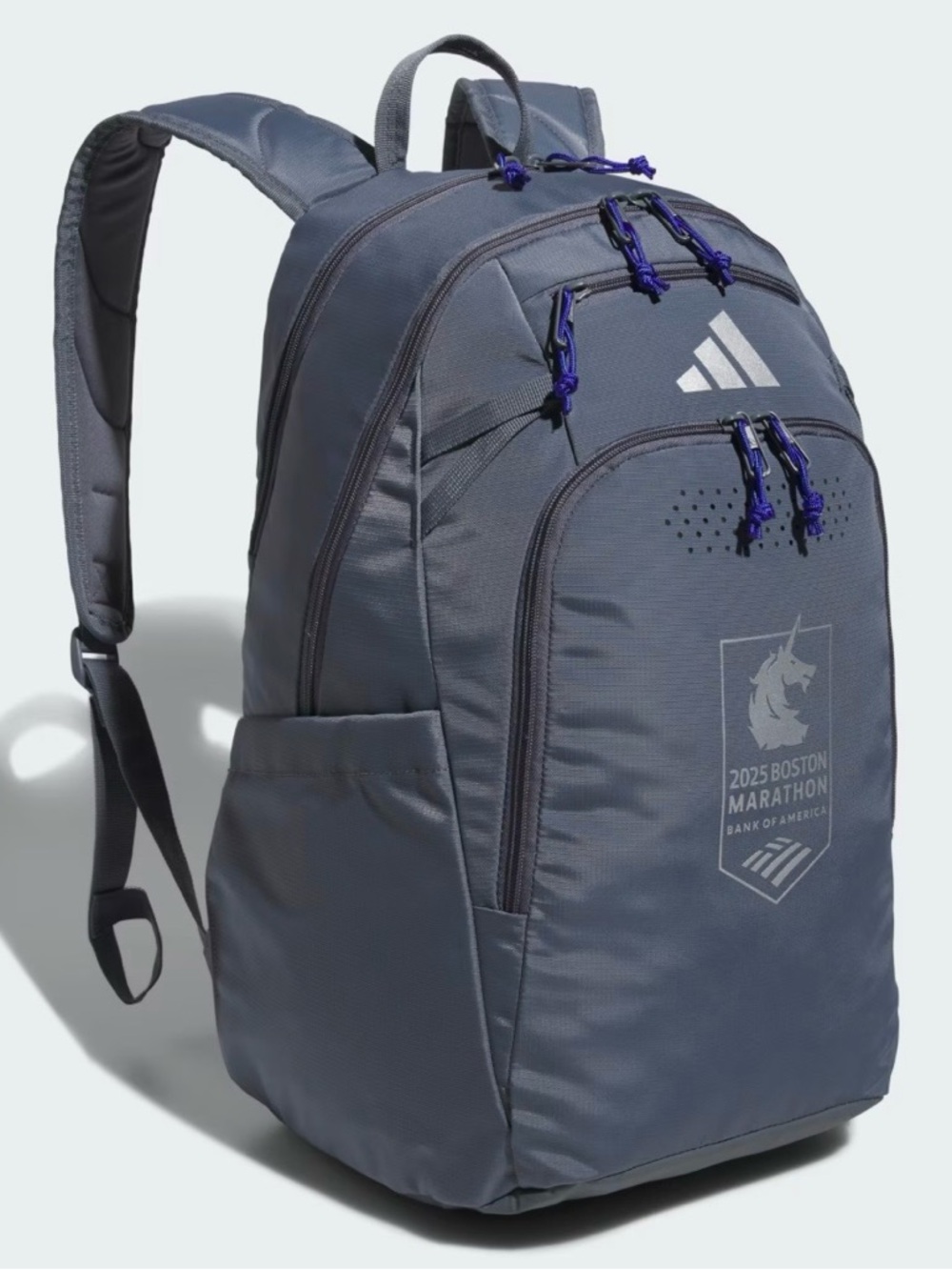 **ISO** 2025 Boston Marathon Race Gray Backpack
